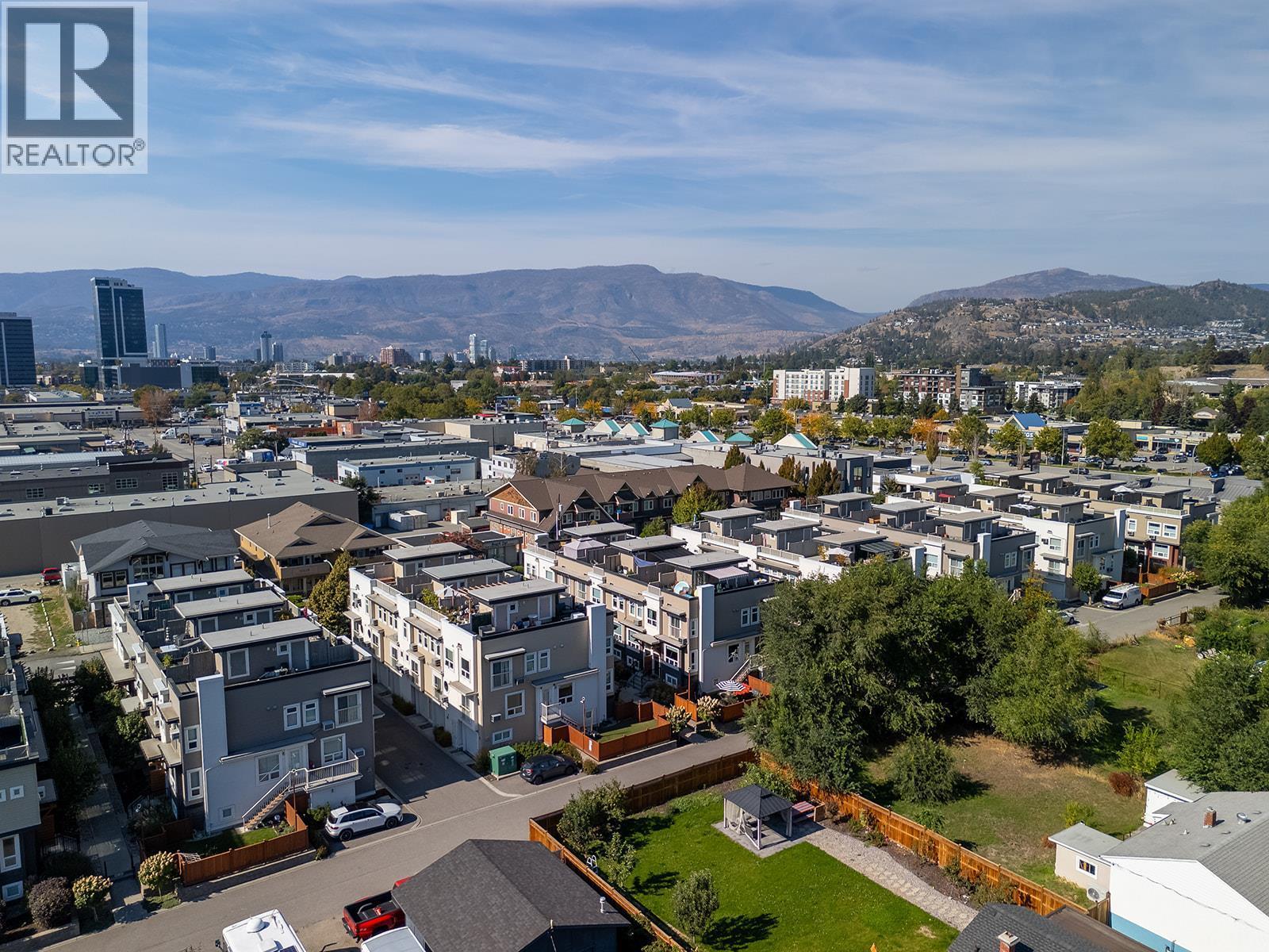 Aerial View of Neighbourhood - 1851 Ambrosi Road Unit# 11, Kelowna, BC