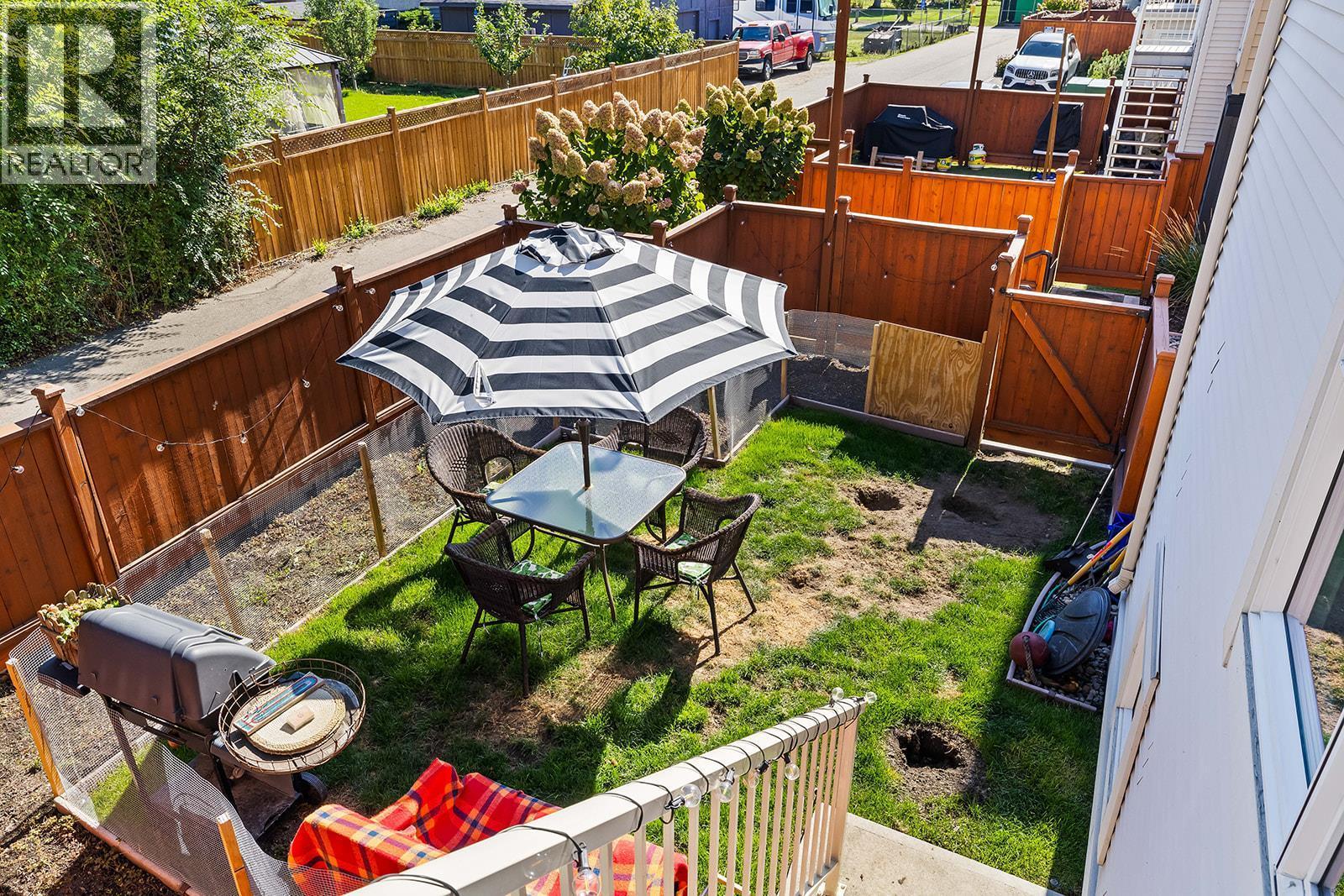 Private Backyard - 1851 Ambrosi Road Unit# 11, Kelowna, BC