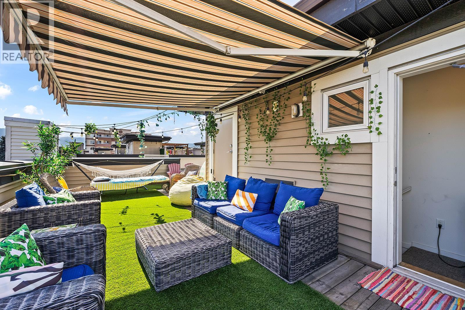 Rooftop Patio - 1851 Ambrosi Road Unit# 11, Kelowna, BC
