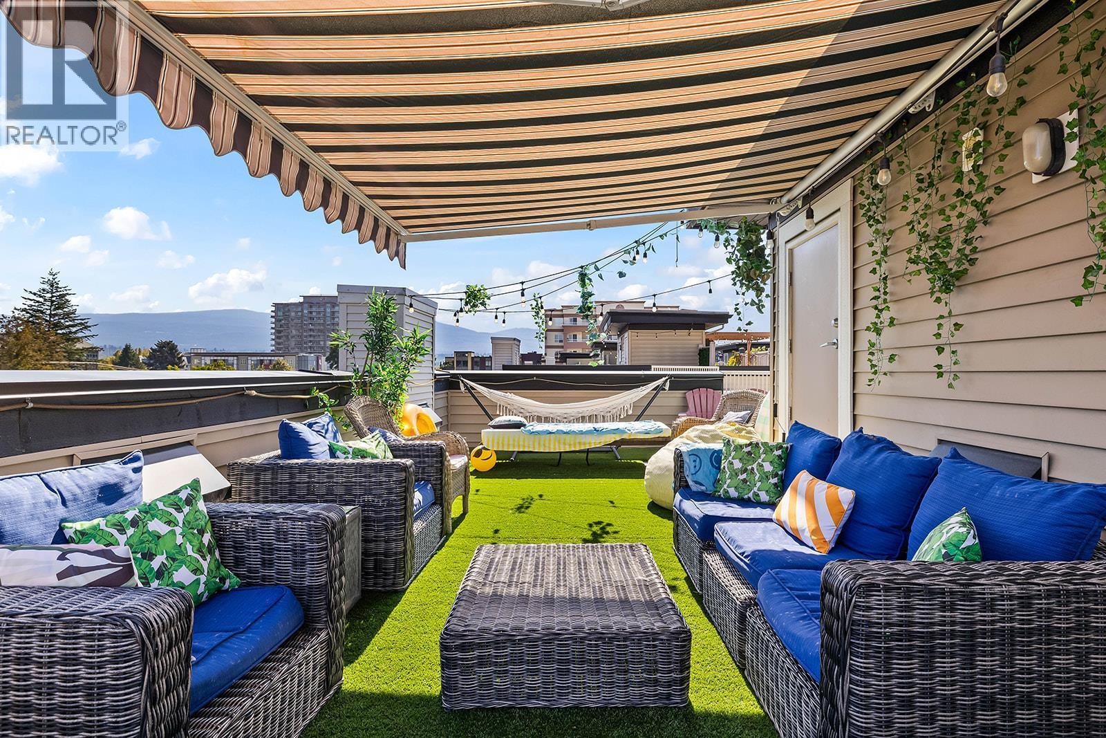 Rooftop Patio - 1851 Ambrosi Road Unit# 11, Kelowna, BC