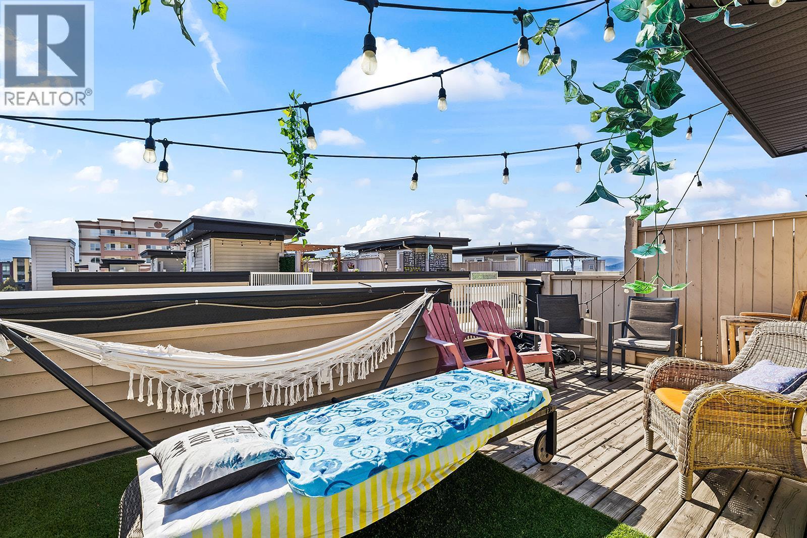 Rooftop Patio - 1851 Ambrosi Road Unit# 11, Kelowna, BC