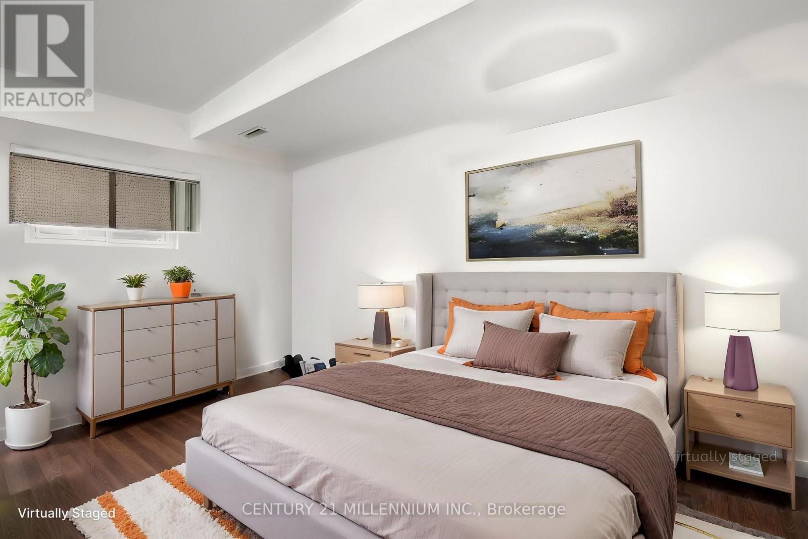 Lower bedroom 2 - virtually staged - 139 Town Line, Orangeville, ON