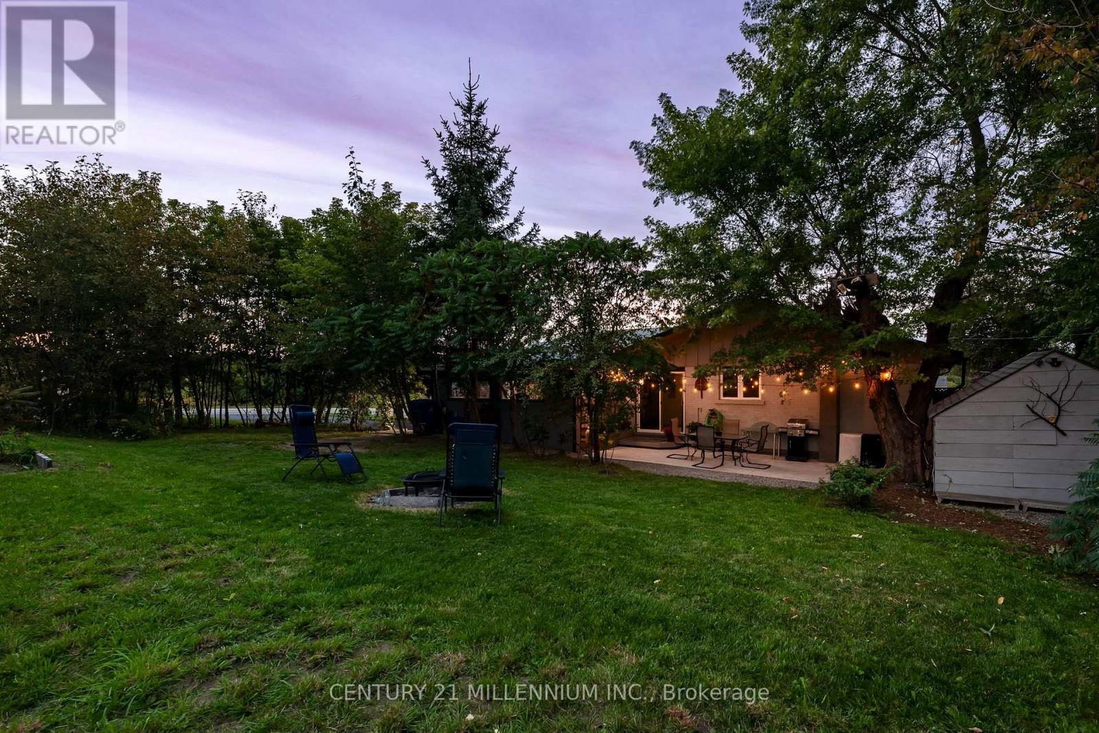 Backyard looking toward the house - 139 Town Line, Orangeville, ON