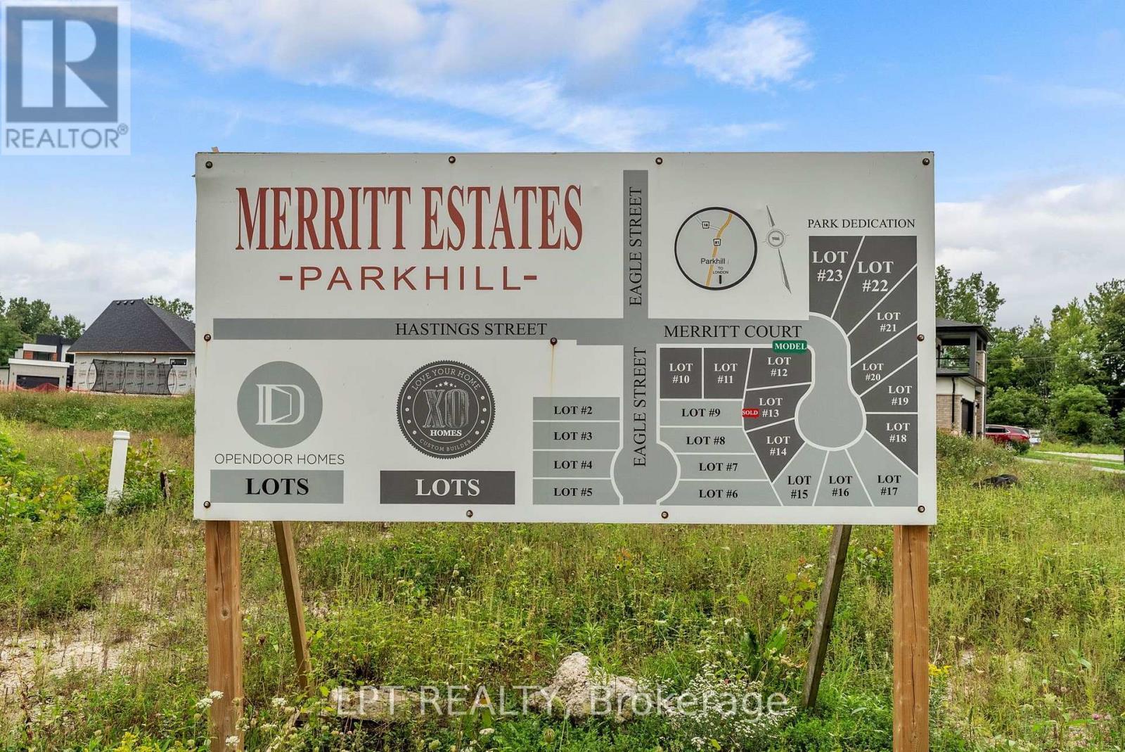 Merritt Estates Lots map. - 207 Merritt Court, North Middlesex (Parkhill), ON