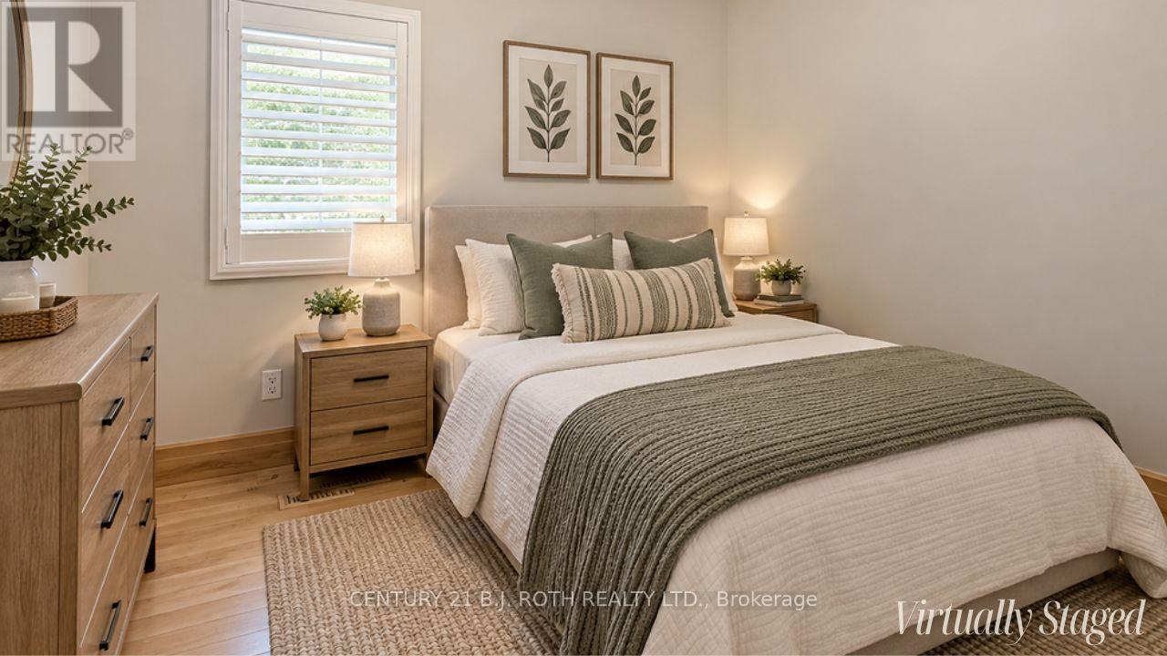 Virtually staged secondary bedroom - 45 Grove Street W, Barrie, ON