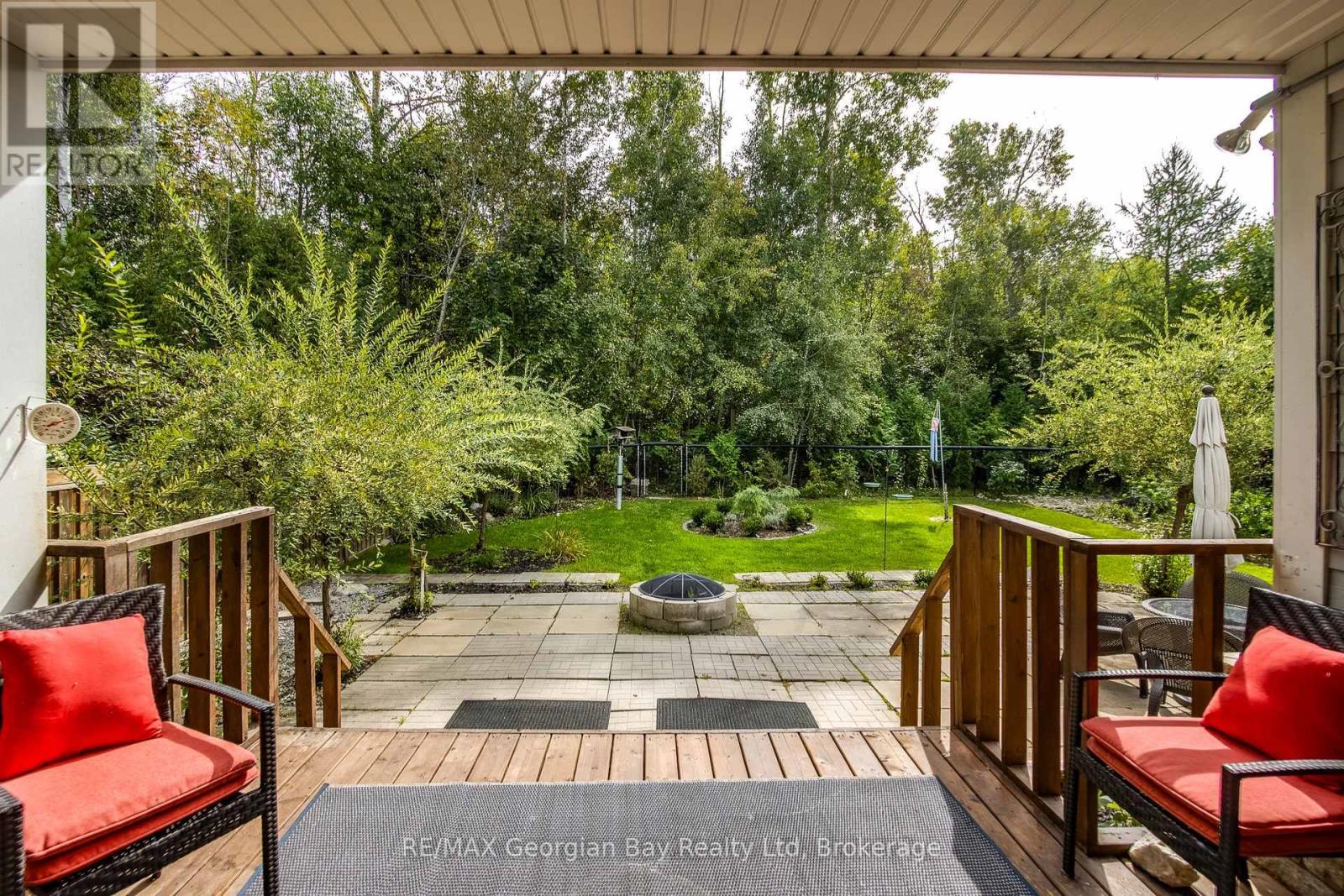 Looking out to back yard - 68 Riverwalk Place, Midland, ON