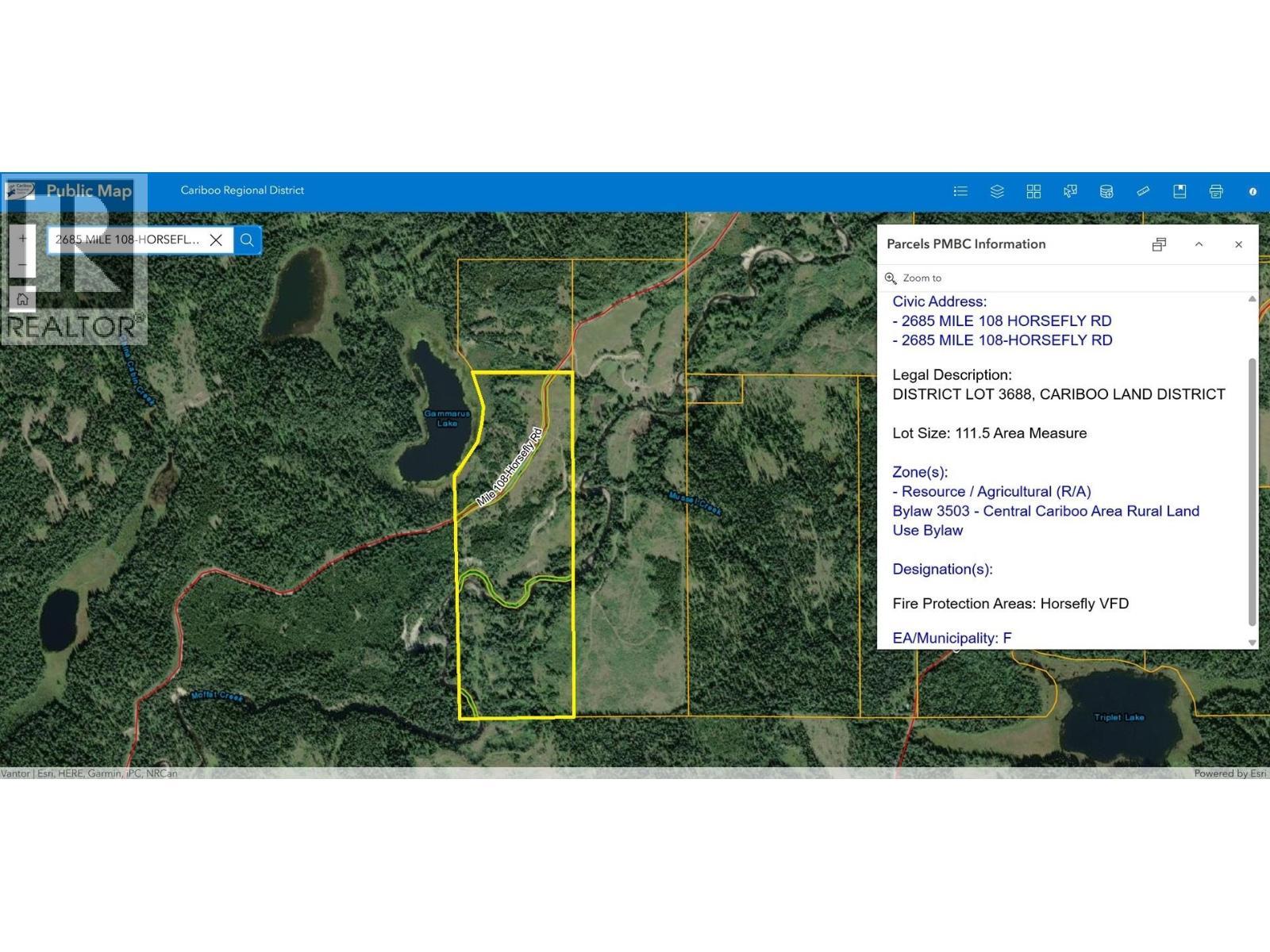 2685 Mile 108 Road, Horsefly, BC