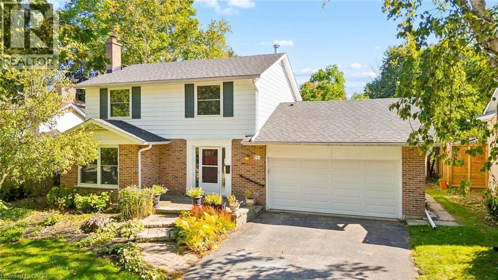 Brick and siding exterior with a shingled roof - 351 Craigleith Drive, Waterloo, ON