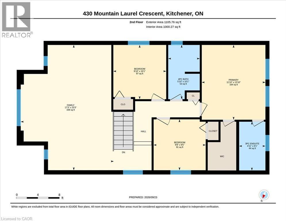 Second Floor plan - 430 Mountain Laurel Crescent, Kitchener, ON