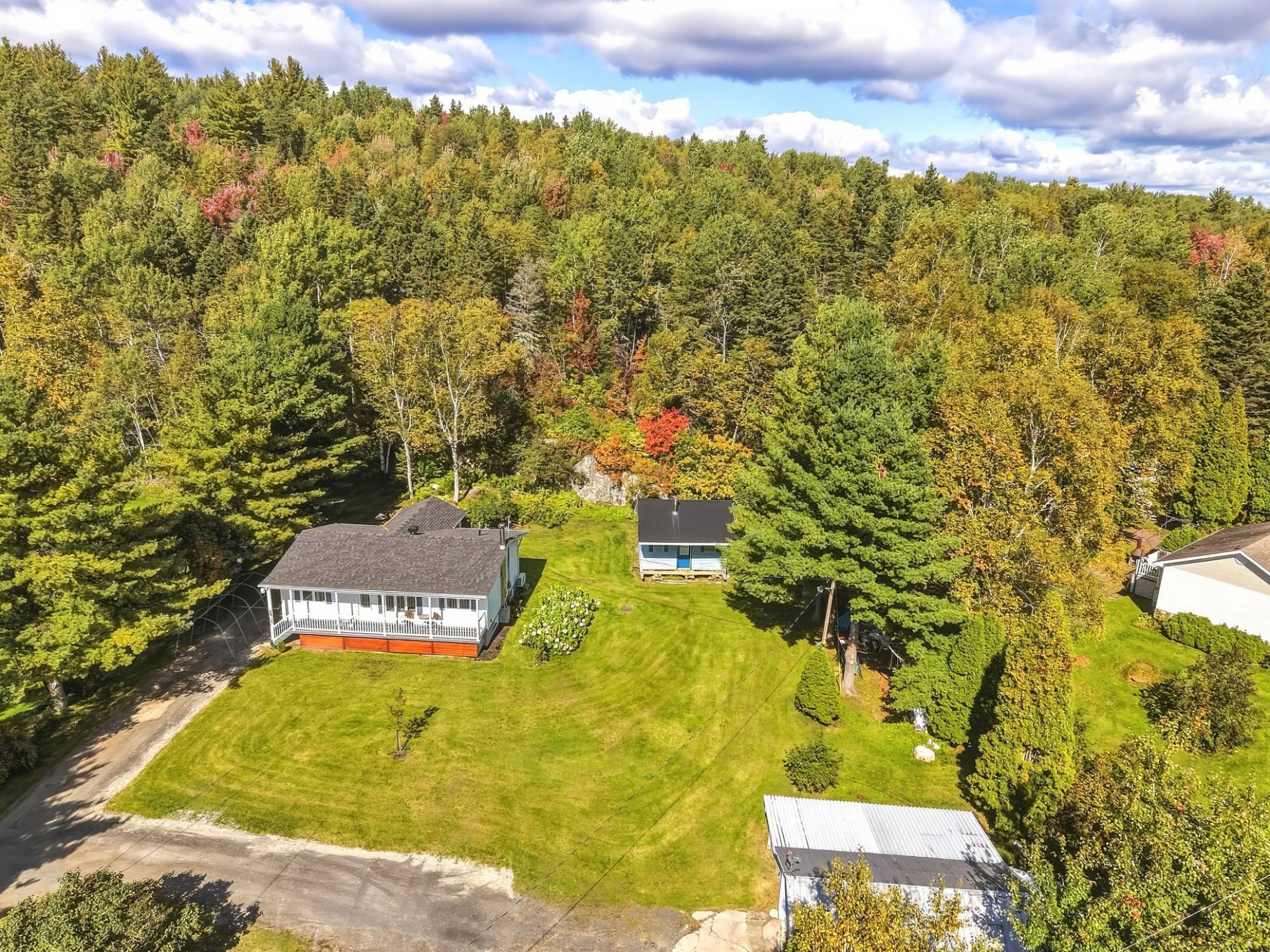 Aerial View - 4495 Ch. De La Rivière-Aux-Sables, Saguenay (Lac-Kénogami), QC