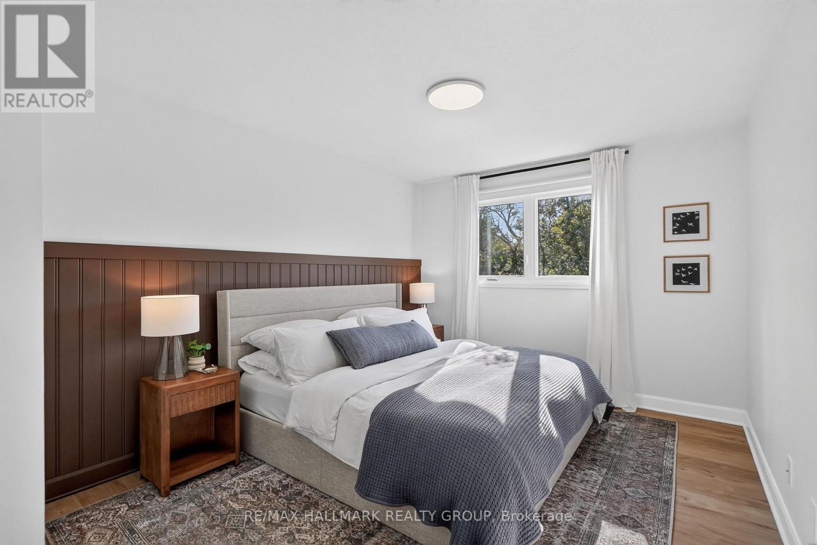 Primary bedroom, with wall headboard - 181 Wellington Street, Carleton Place, ON