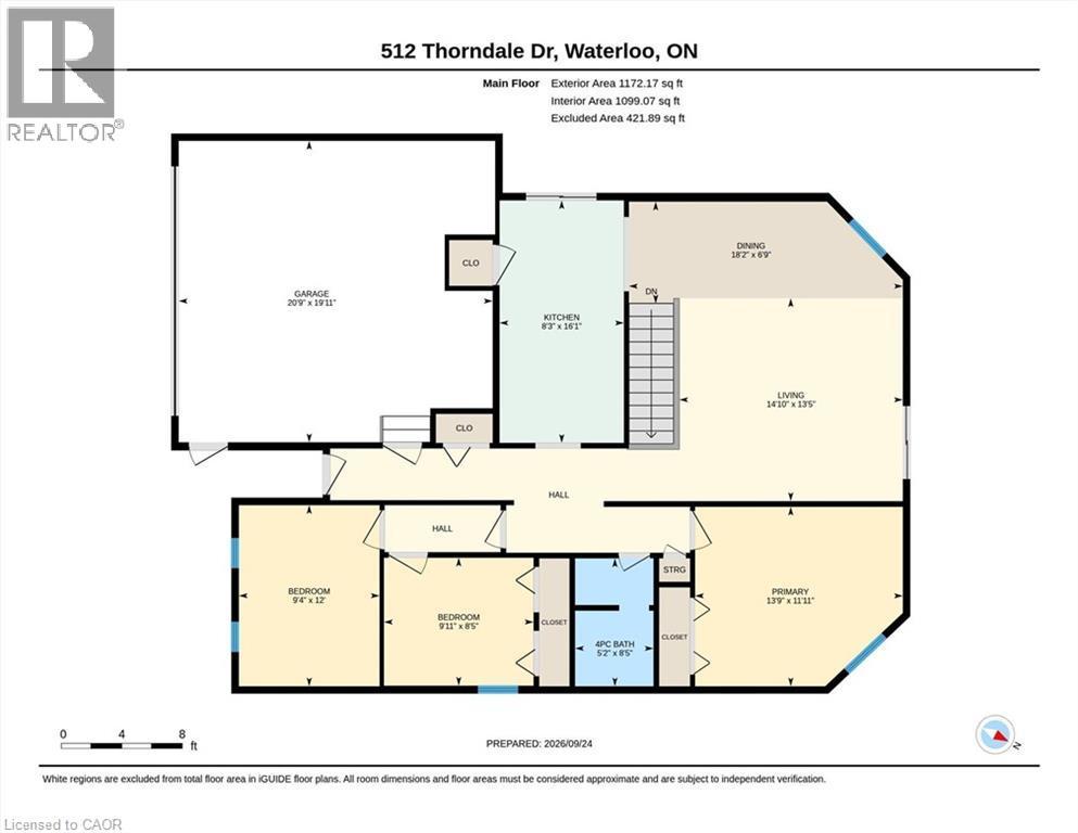 Floor plan - 512 Thorndale Drive, Waterloo, ON