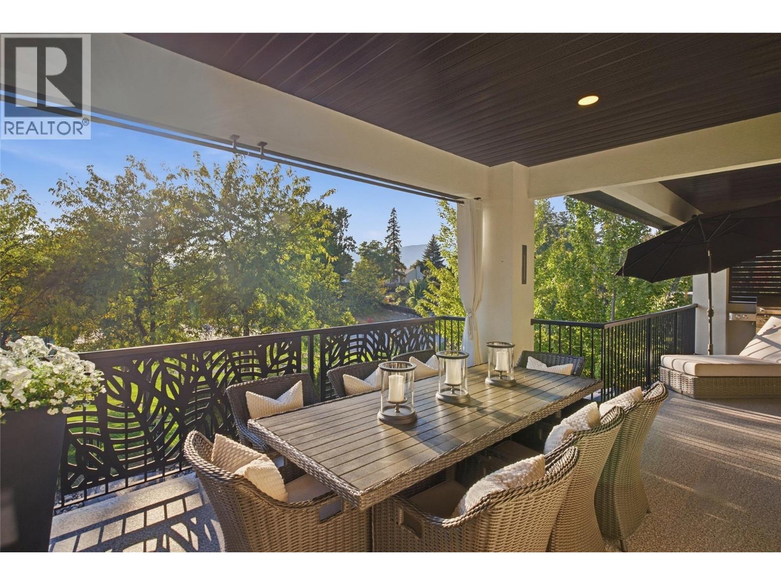Deck off the Kitchen and Living room - 1675 Willow Crescent Unit# 3 Lot# 3, Kelowna, BC