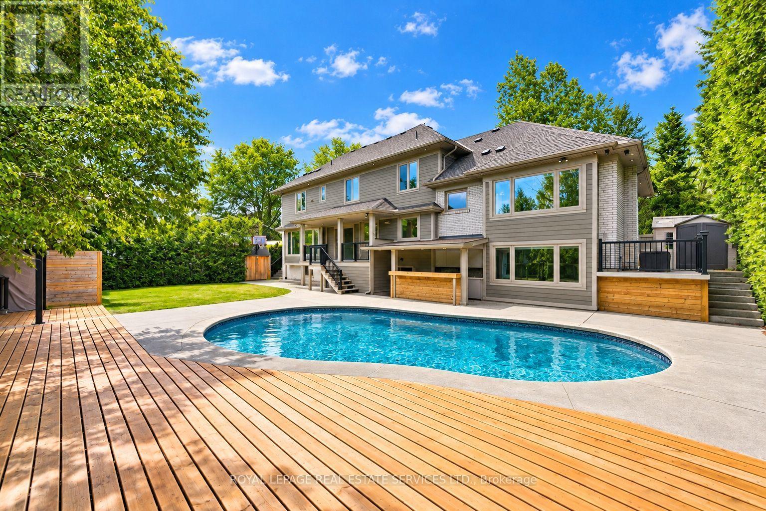 Private Backyard Retreat Features a Saltwater Pool - 1601 Venetia Drive, Oakville, ON