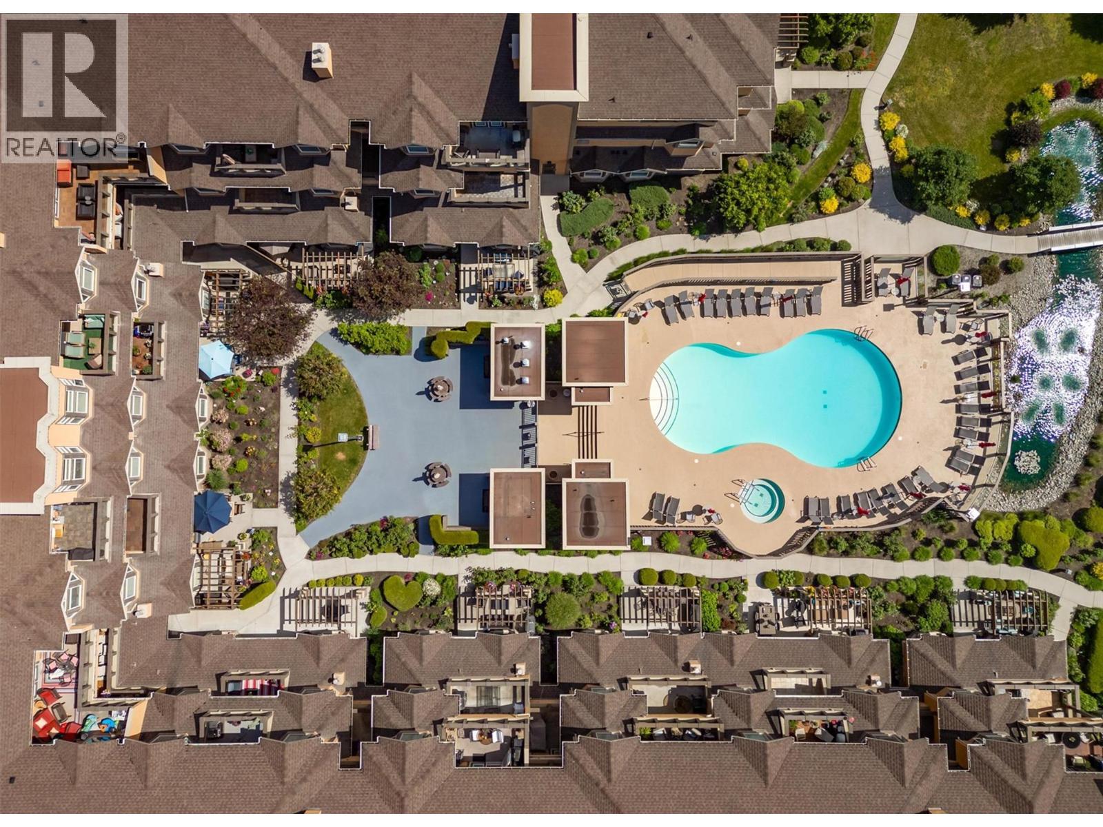 Aerial View - 3996 Beach Avenue Unit# 236, Peachland, BC