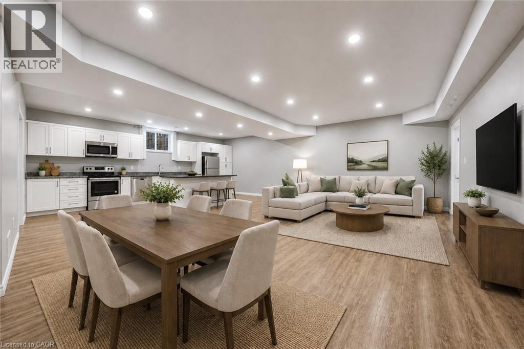 Basement Living/Kitchen - 602 Cochrane Road, Hamilton, ON