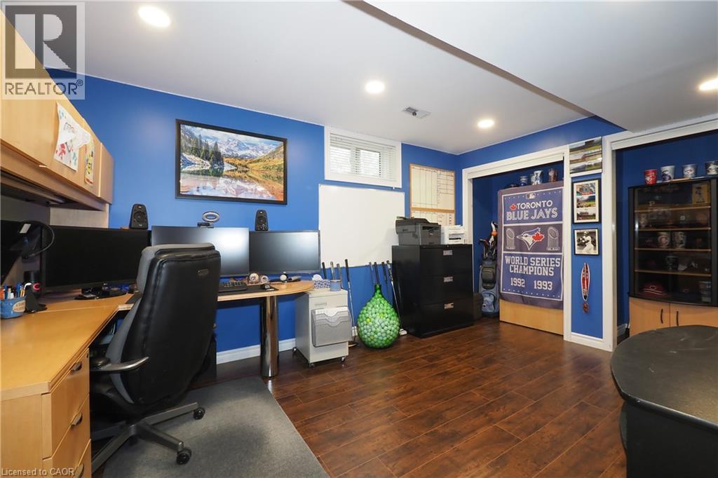Large home office on the lower level. Can be used as the homes 5th bedroom if needed. - 76 Nith River Way, Ayr, ON