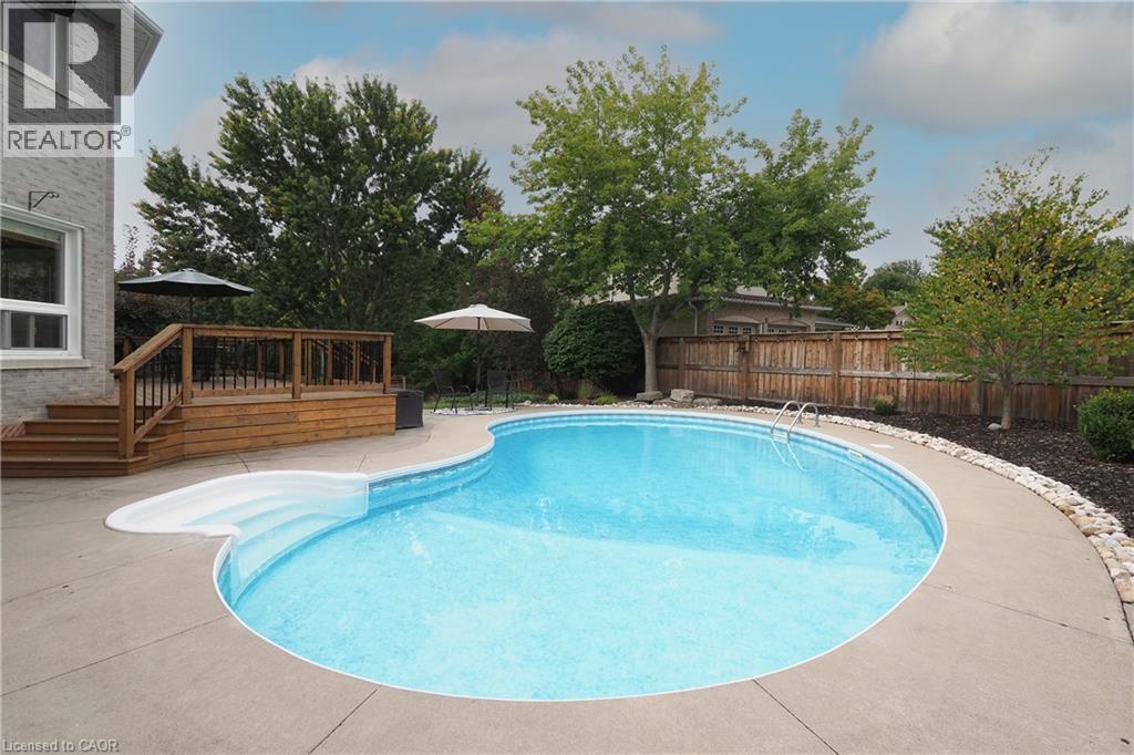 Salt water pool with natural gas heater. - 76 Nith River Way, Ayr, ON