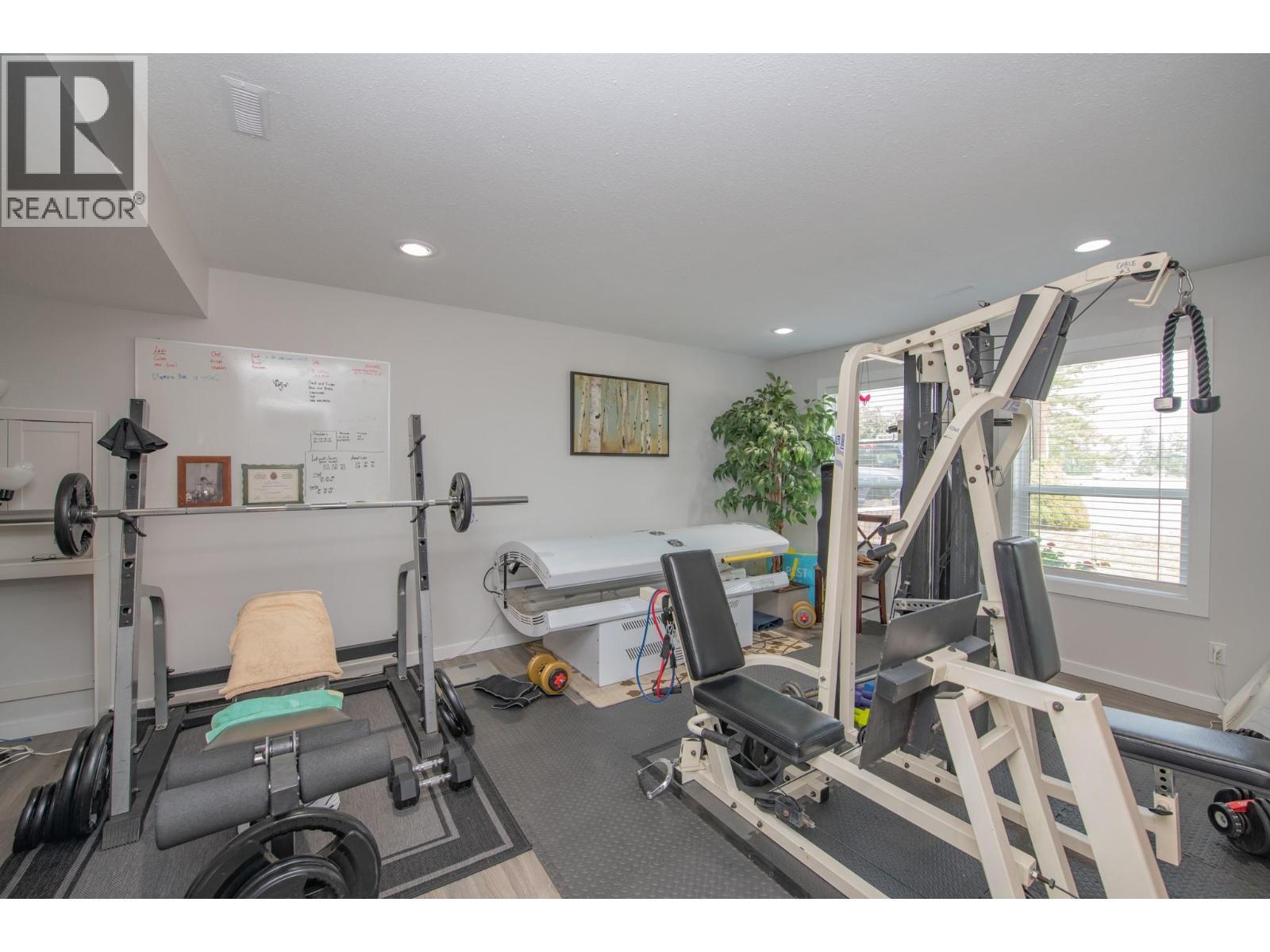 Rec Room with gym equipment - 3645 Patten Drive, Armstrong, BC