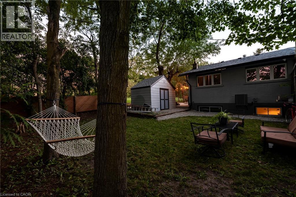 Hammock, seating area and shed - 139 Town Line, Orangeville, ON