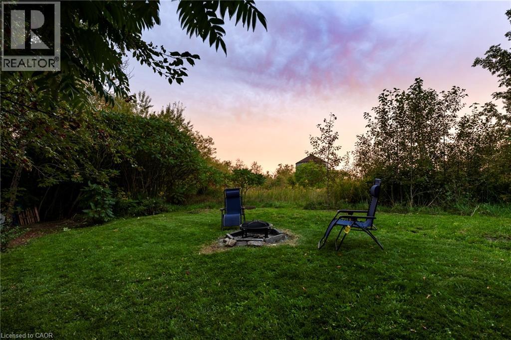 Fire pit beside the farm fields - 139 Town Line, Orangeville, ON