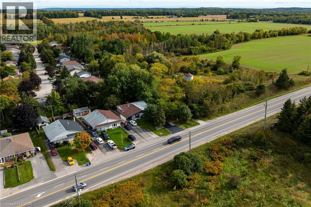 Aerial: farm fields next door - 139 Town Line, Orangeville, ON