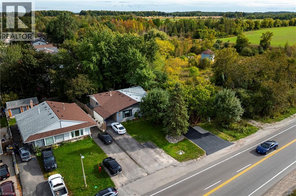 Aerial: lot and tree line - 139 Town Line, Orangeville, ON