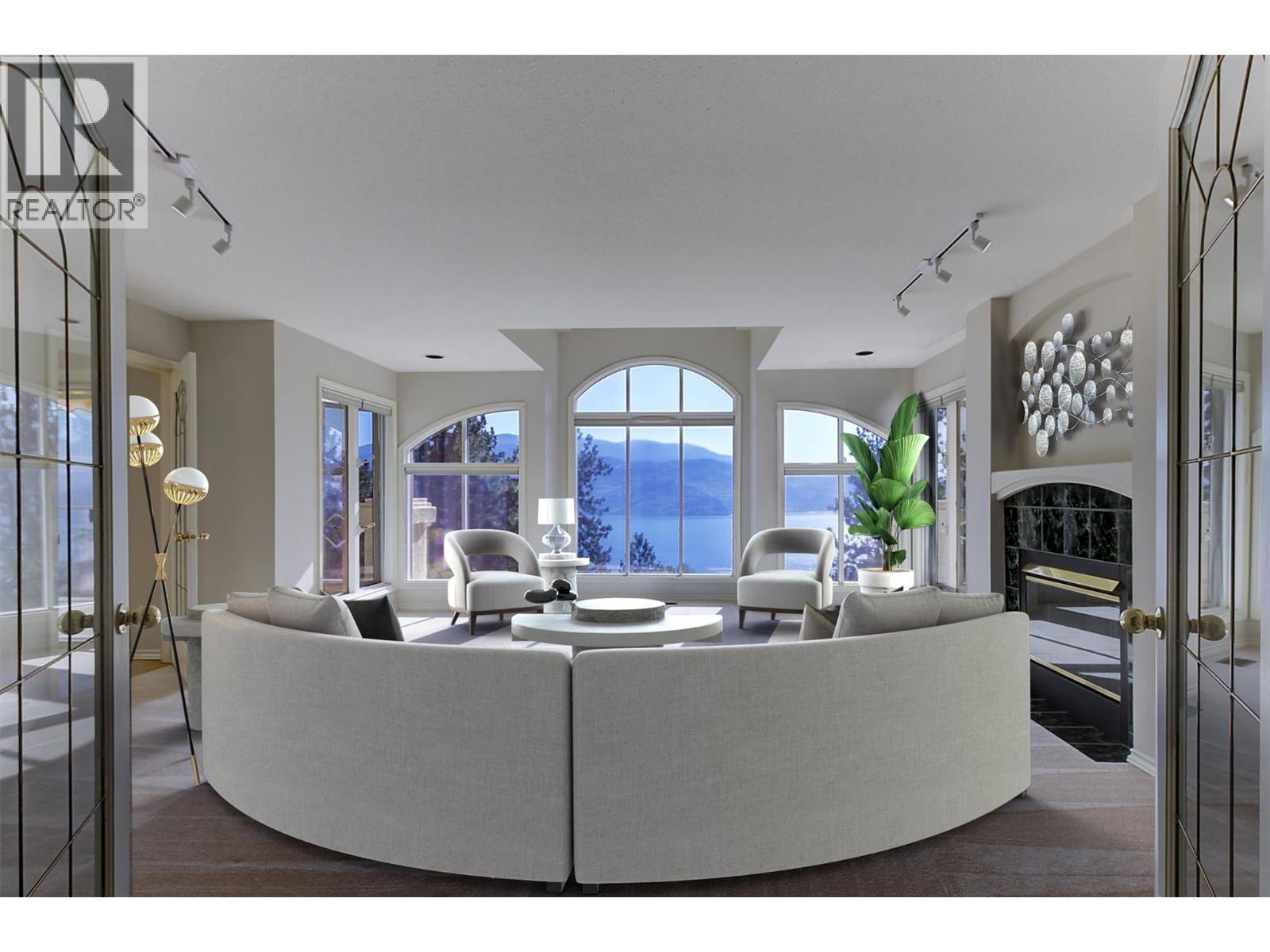 Private living room with outstanding views! (Virtually Staged) - 4632 / 4624 Minto Street, Peachland, BC
