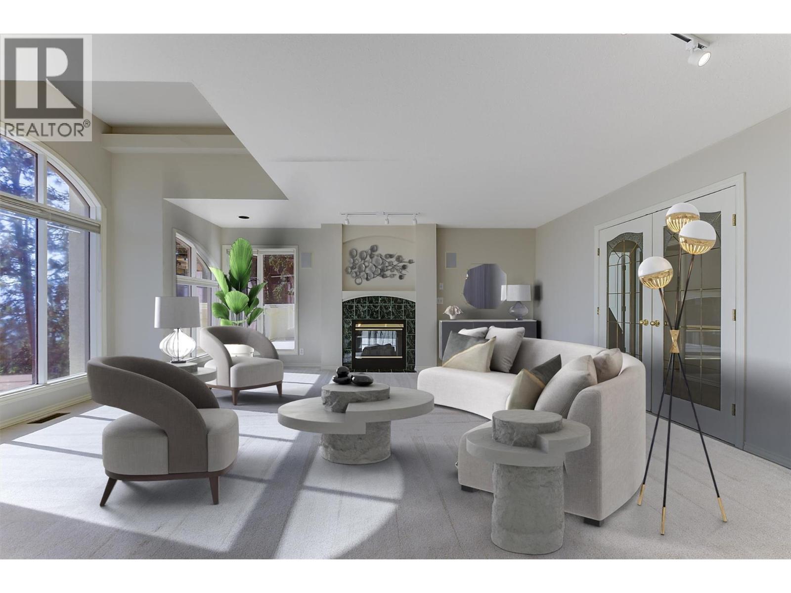 Private living room with outstanding views! (Virtually ) - 4632 / 4624 Minto Street, Peachland, BC