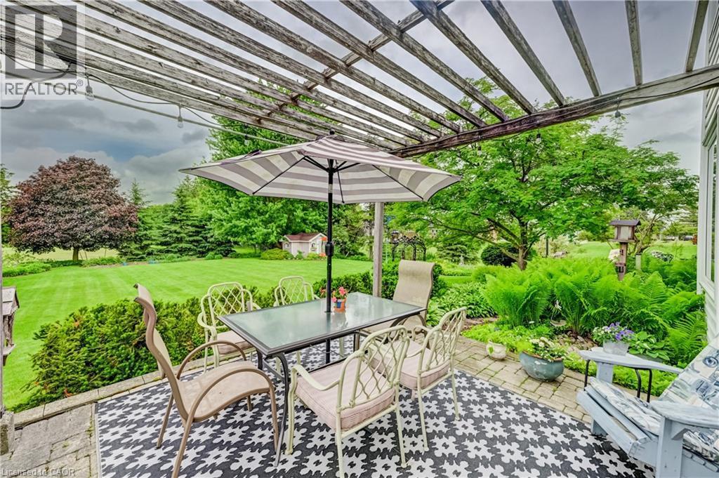 The Patio is accessed through the Garden Doors in The Family Room. - 11 Lorraine Drive, Linwood, ON
