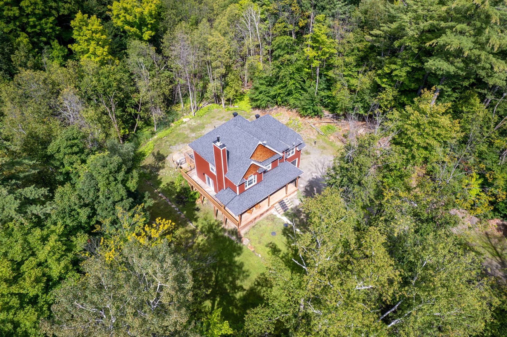 Aerial View - 16 Ch. De La Perdrix, Val-Des-Monts, QC - Outdoor