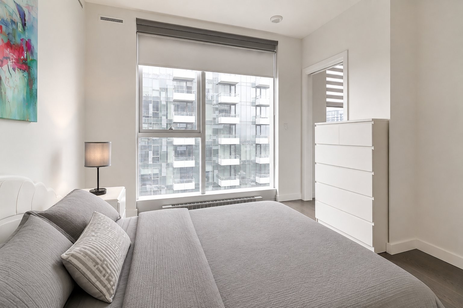 Chambre à coucher - 3404-1450 Boul. René-Lévesque O., Montréal (Ville-Marie), QC - Indoor Photo Showing Bedroom