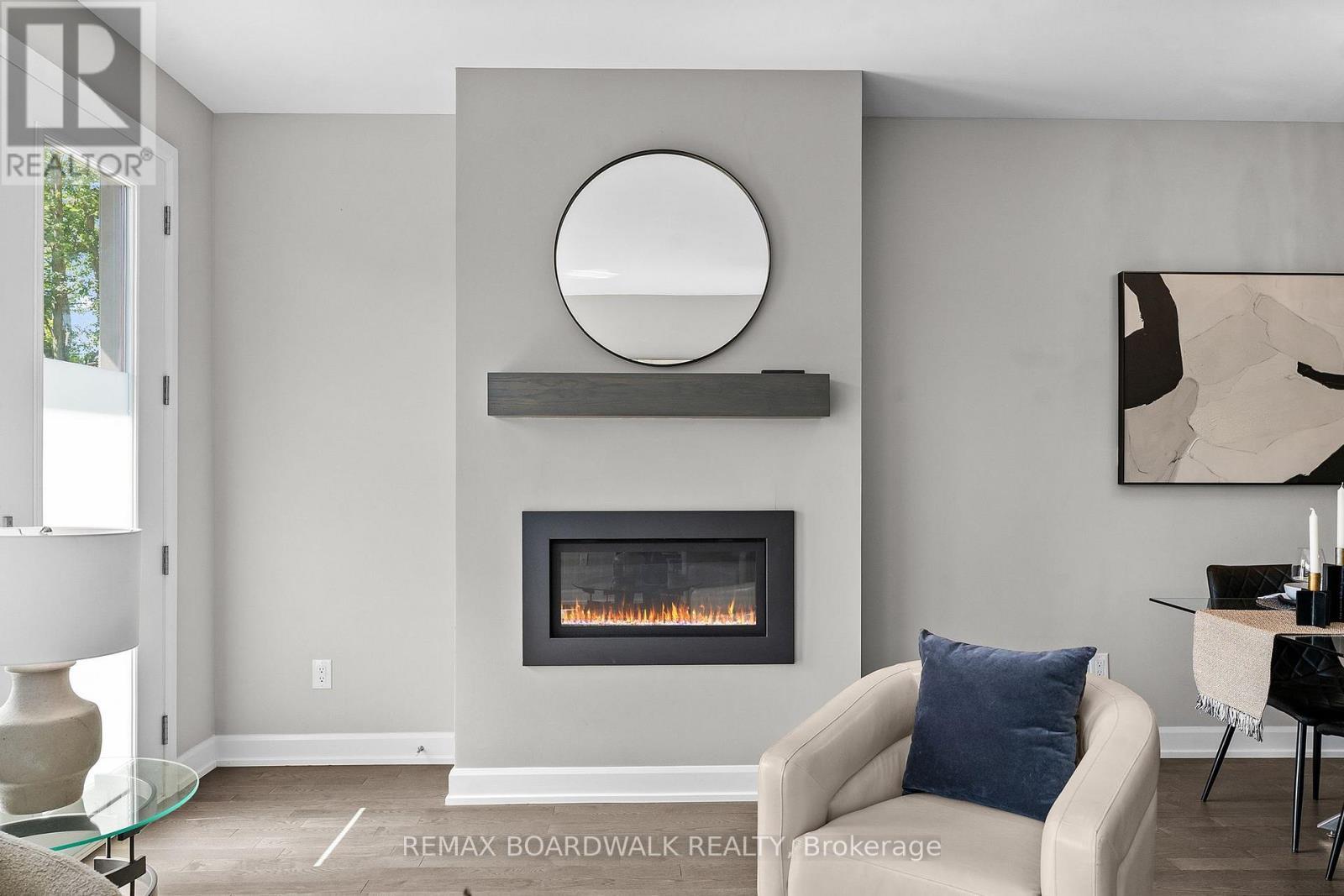 14 Philosopher Private, Ottawa, ON - Indoor Photo Showing Living Room With Fireplace