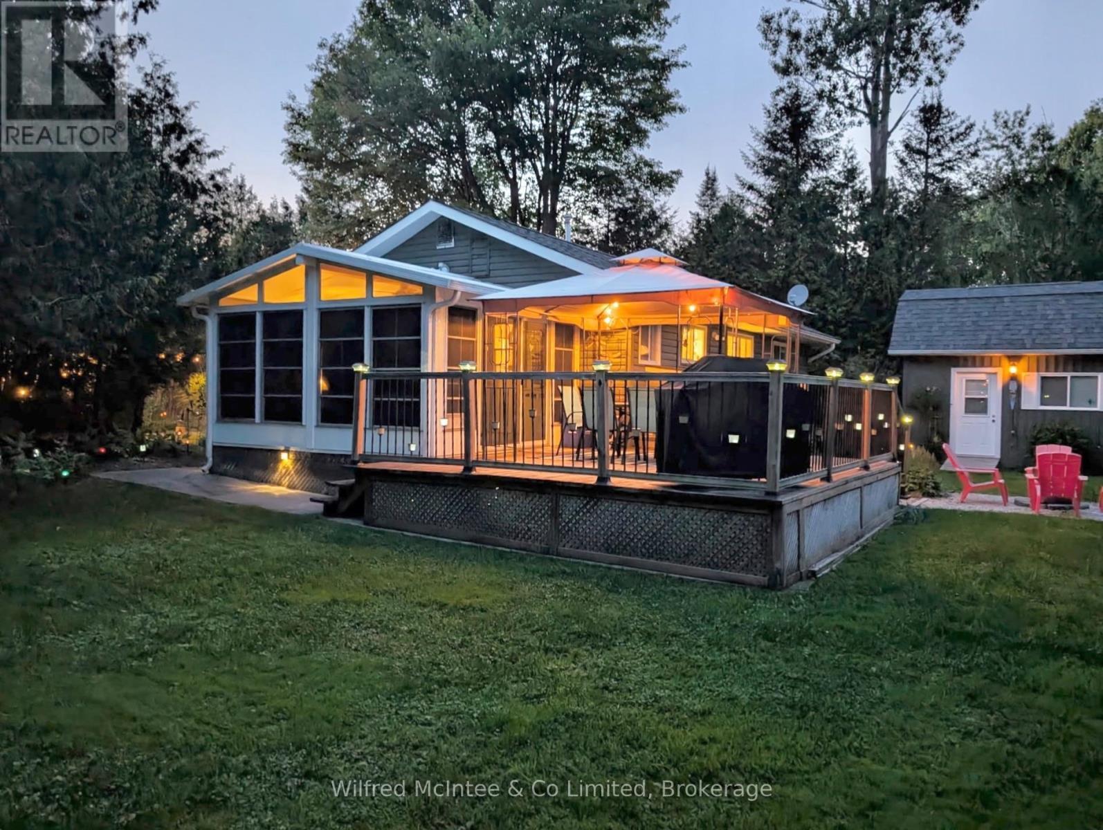 Evening glow by Seller - 32 Mohawk Drive, Native Leased Lands, ON - Outdoor With Deck Patio Veranda