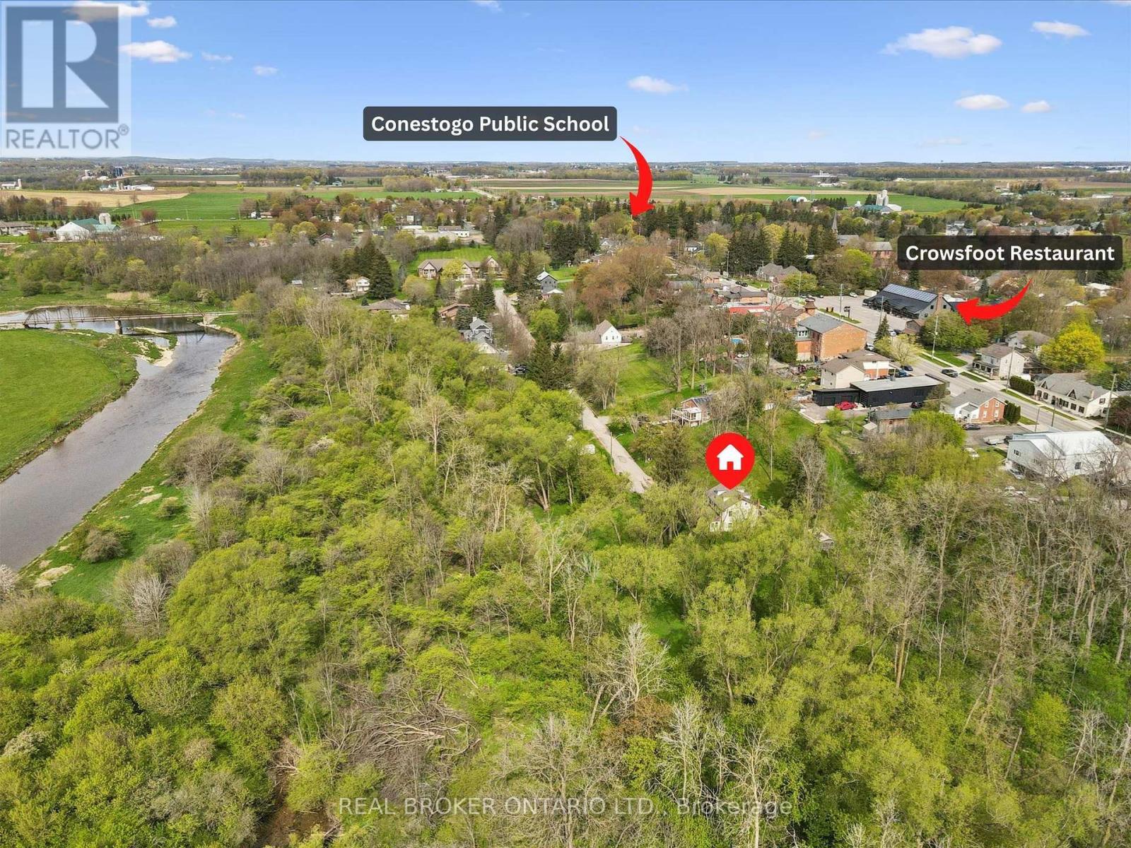 Aerial - 36 Elgin Street E, Woolwich, ON - Outdoor With View