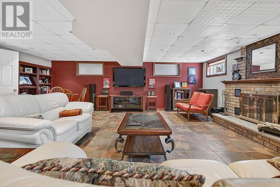 2265 Binbrook Road, Hamilton, ON - Indoor Photo Showing Other Room With Fireplace