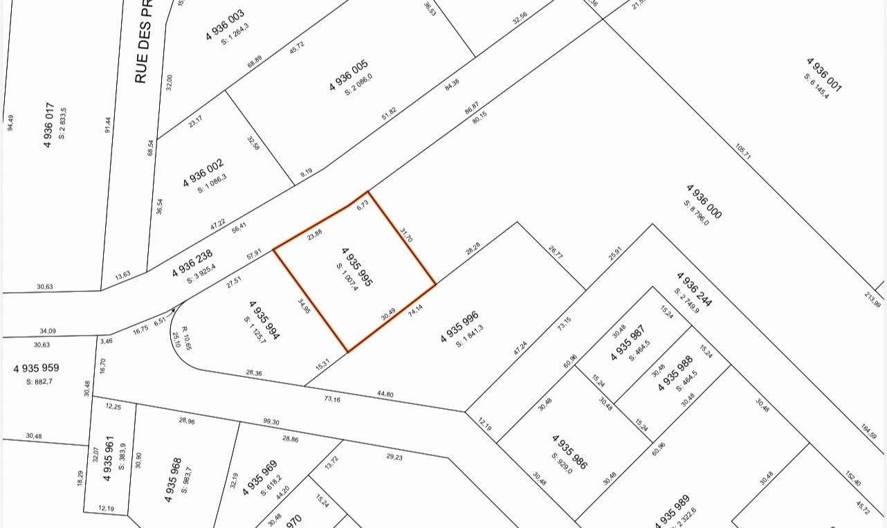 Plan (croquis) - Rue Grenier S., Chertsey, QC