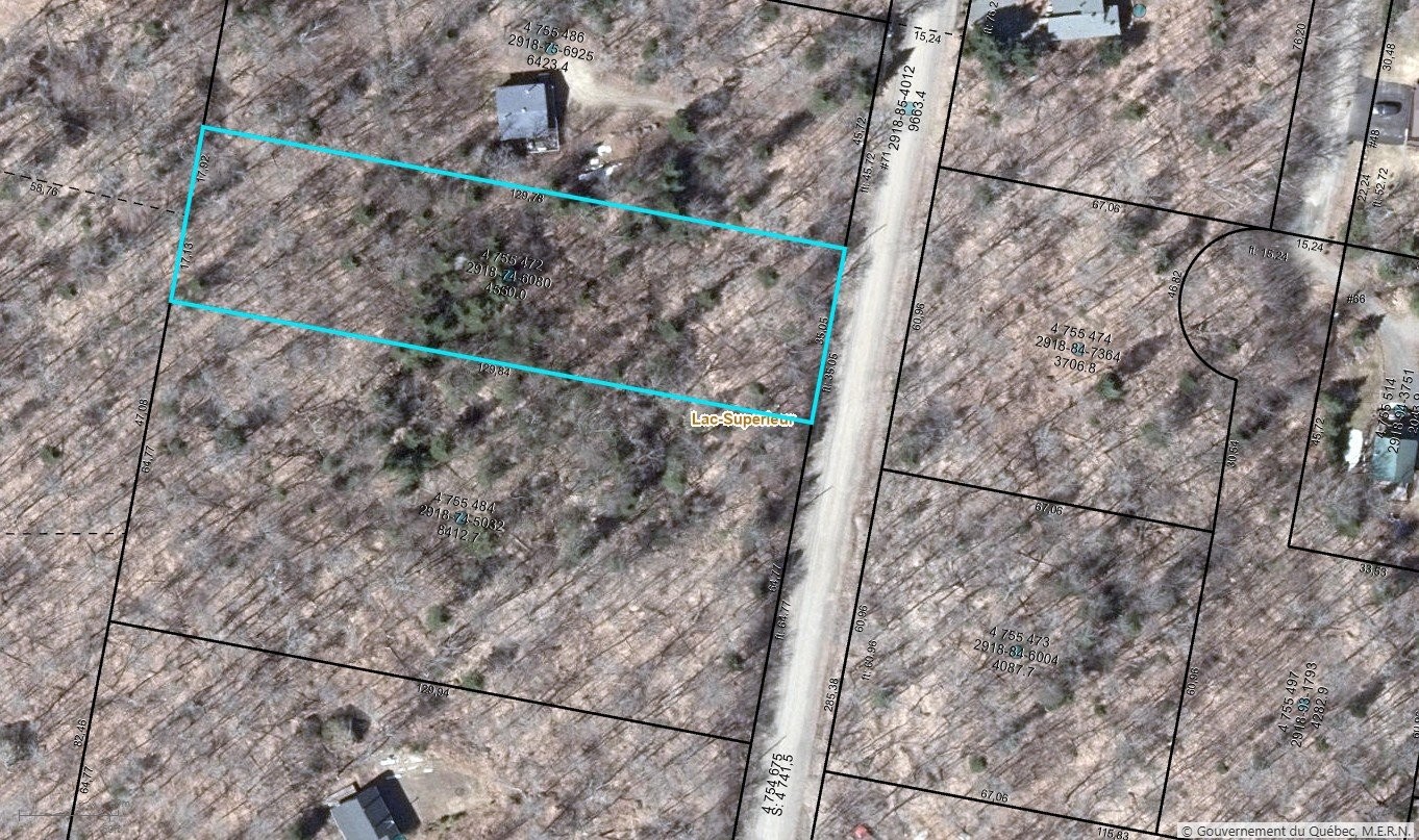Plan (croquis) - Ch. Des Hêtres, Lac-Supérieur, QC