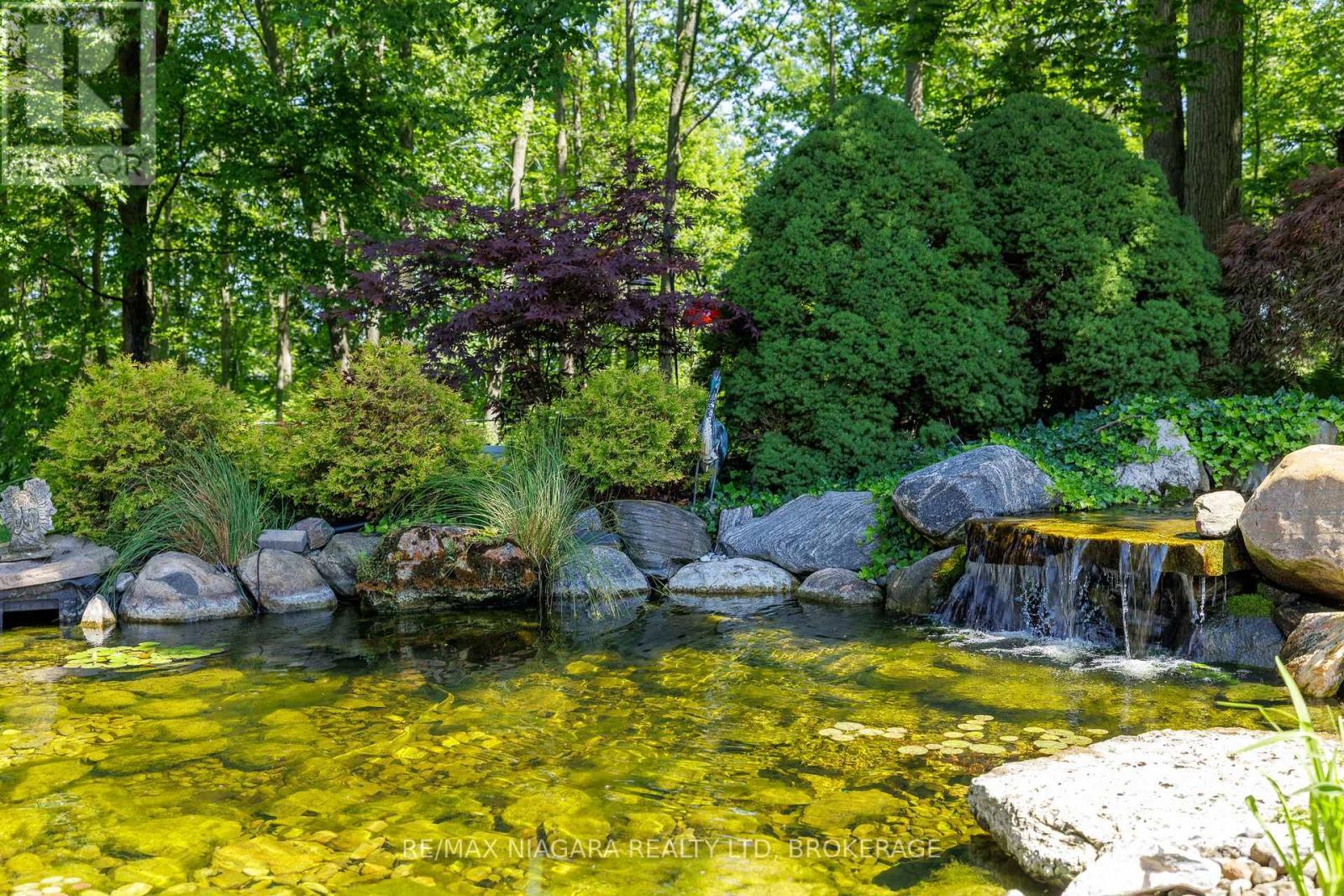 Pond with waterfall - 2187 Miller Road, Port Colborne (Bethel), ON