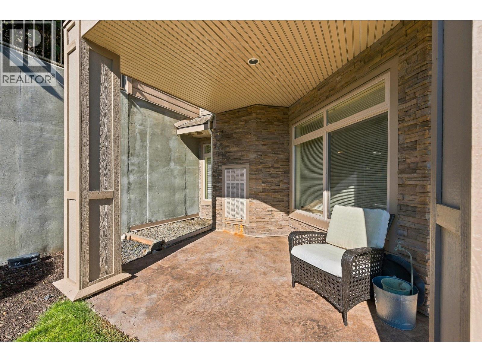 Extra large patio... - 3545 Carrington Road Unit# 108, West Kelowna, BC
