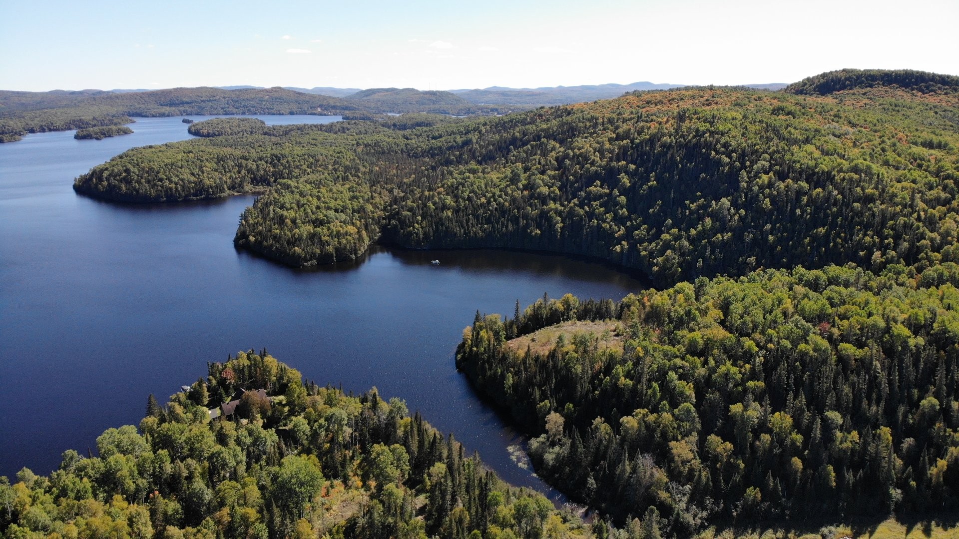 Vue - Ch. St-Laurent, Saint-Michel-Des-Saints, QC