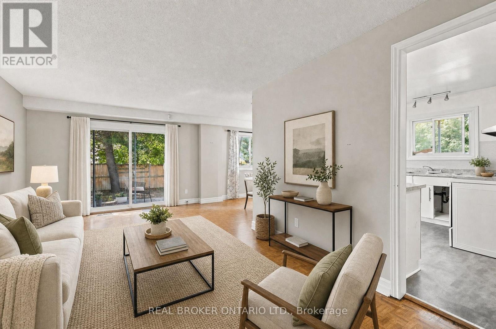 Living room is virtually staged. - 60 Tybalt Crescent, Ottawa, ON