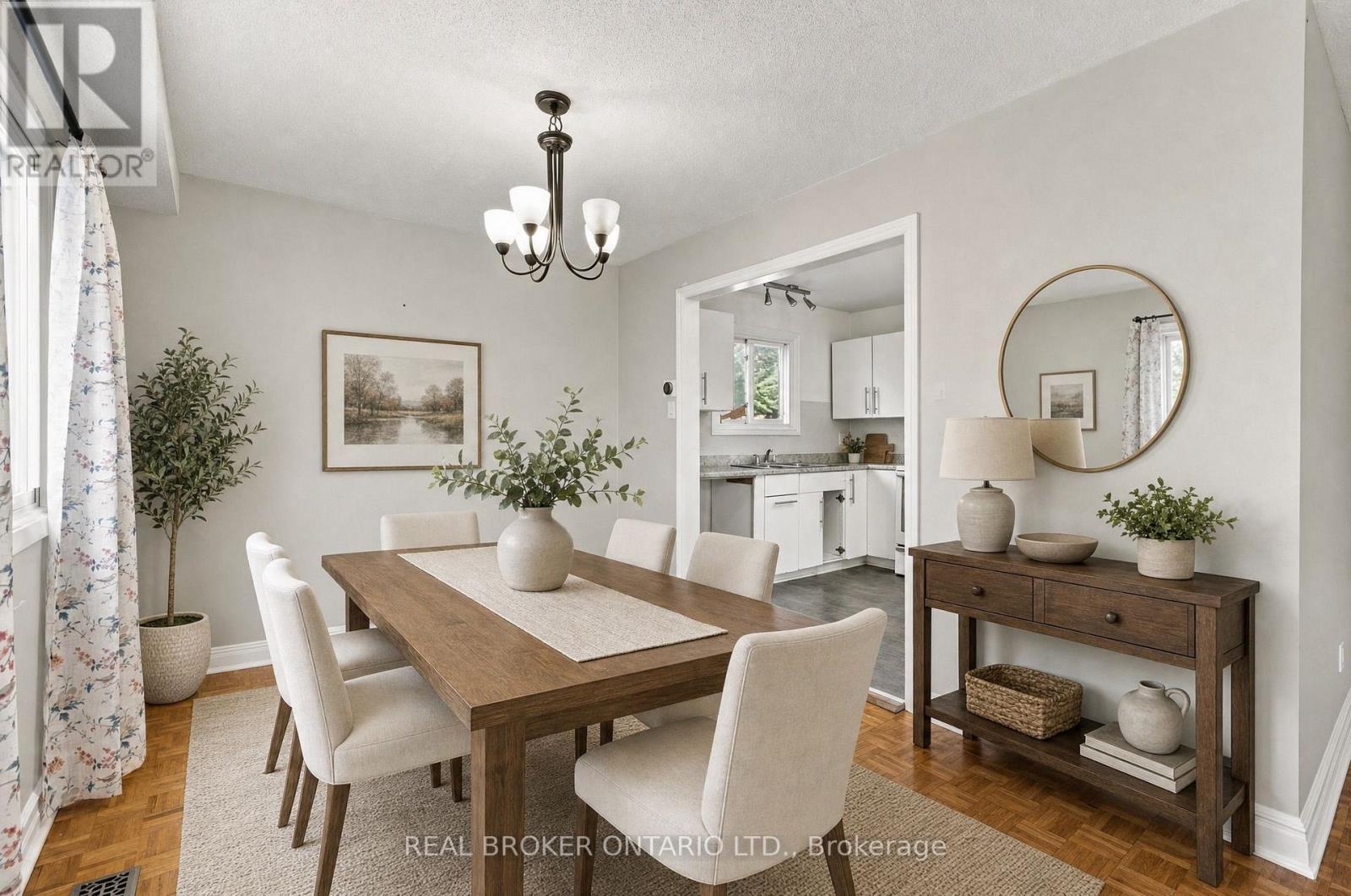 Dining room is virtually staged. - 60 Tybalt Crescent, Ottawa, ON