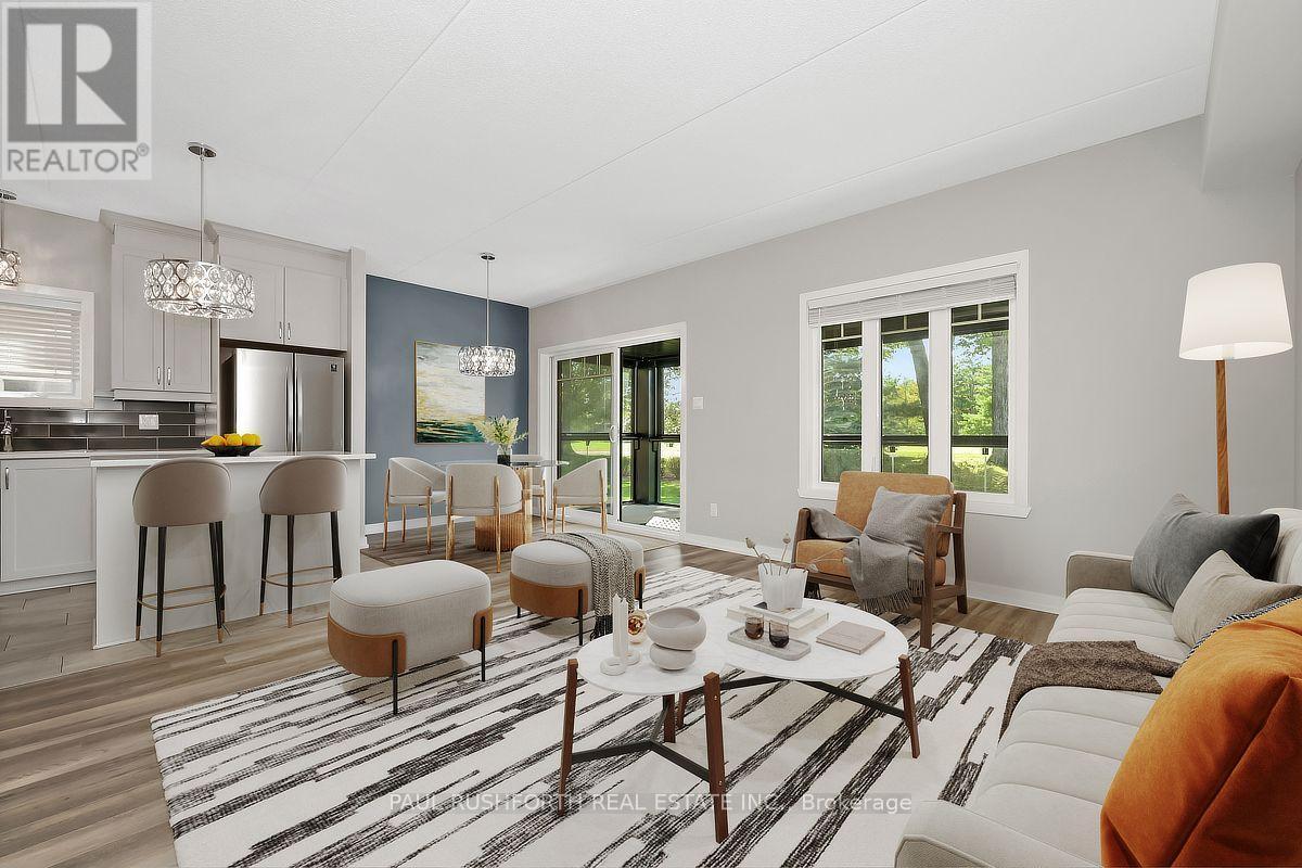 Virtually Staged-Living Room/Kitchen - 181 - 306 Masters Lane, Clarence-Rockland, ON
