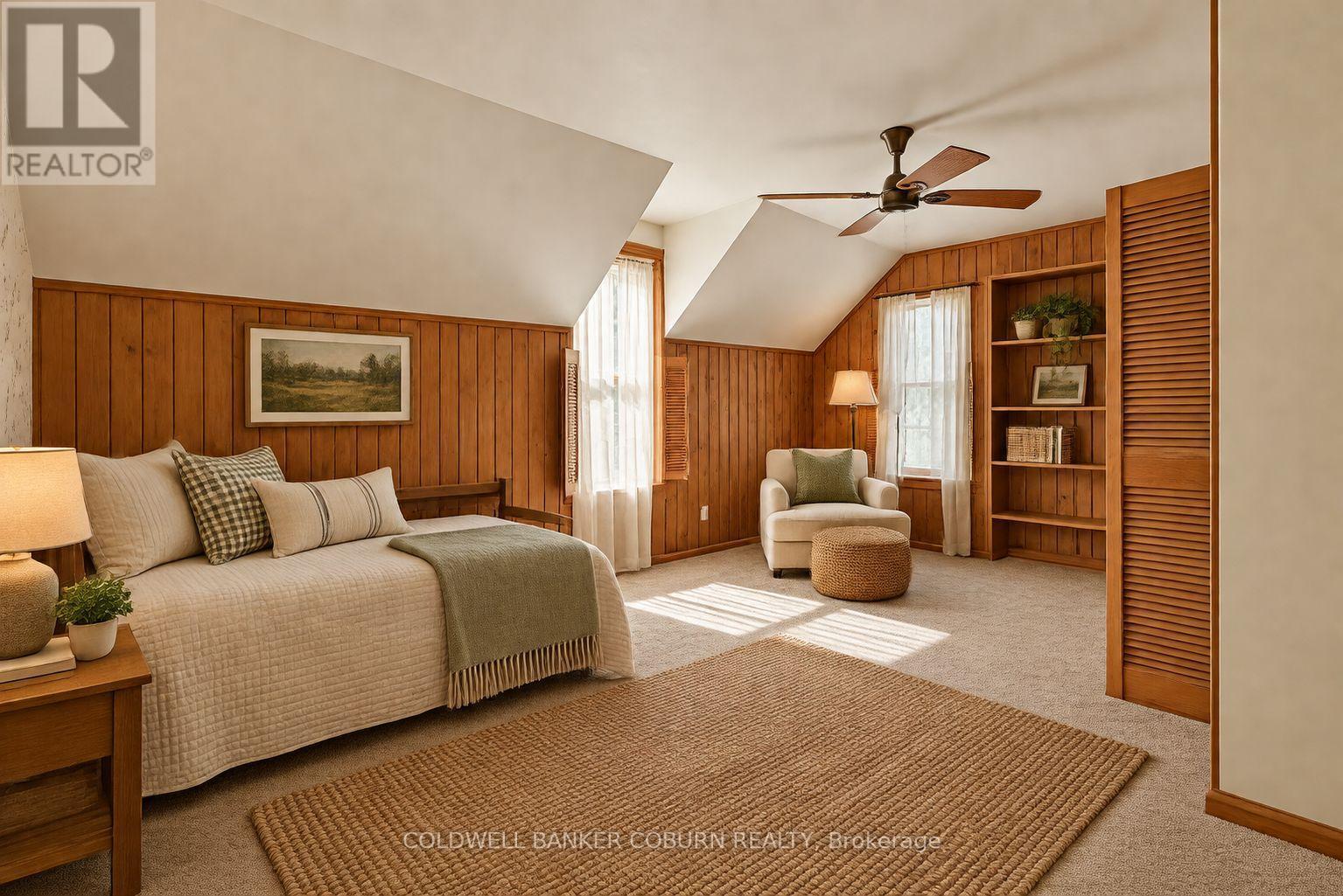 Primary bed - virtually staged - 14317 County 43 Road, North Stormont, ON
