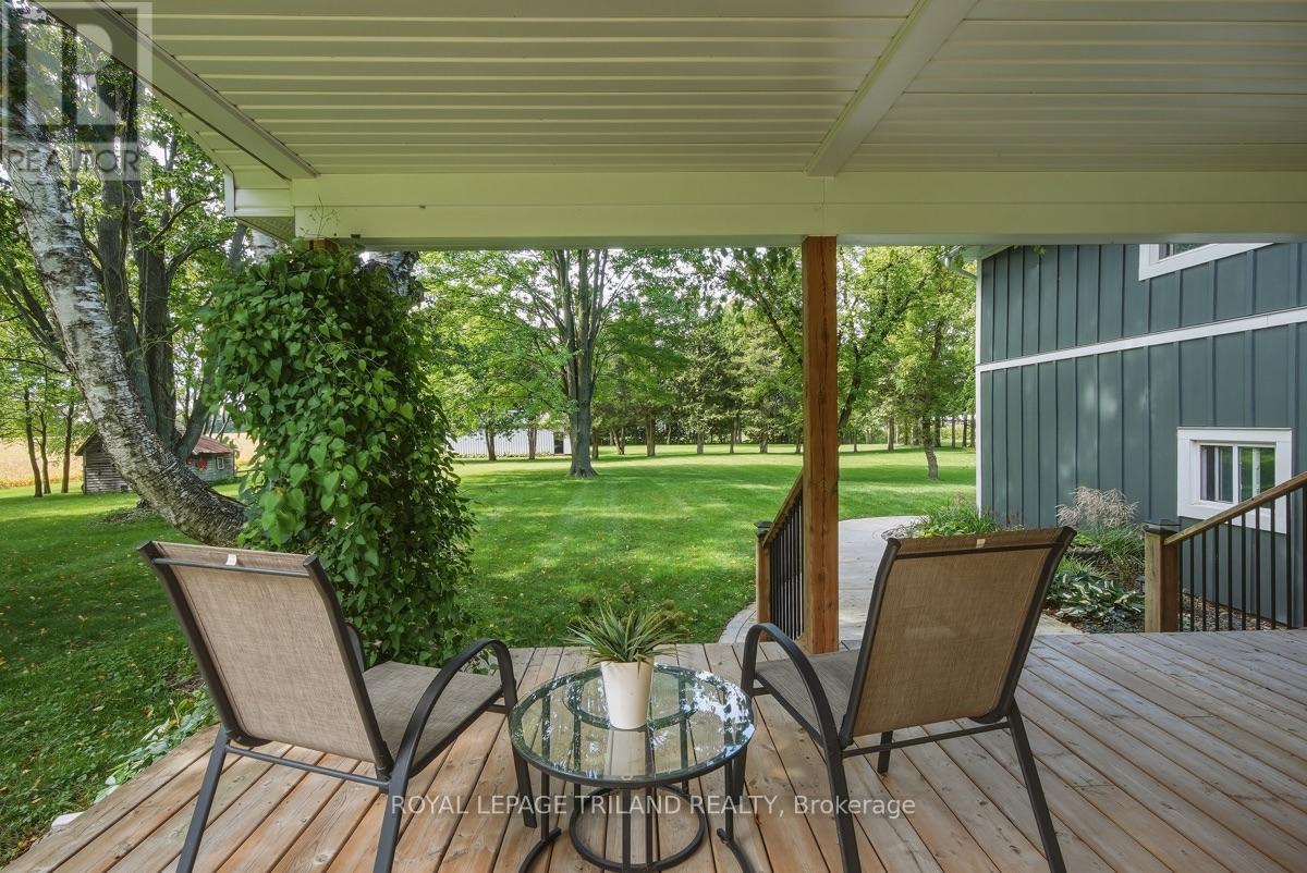 Back Deck: Surrounded by Nature - 15198 St Ignatius Line, Chatham-Kent (Bothwell), ON