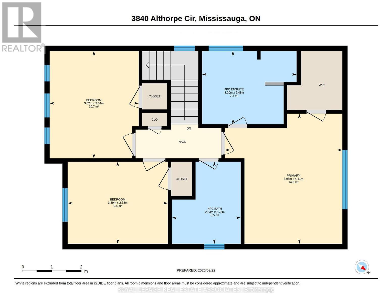 Second Floor - 3840 Althorpe Circle, Mississauga, ON