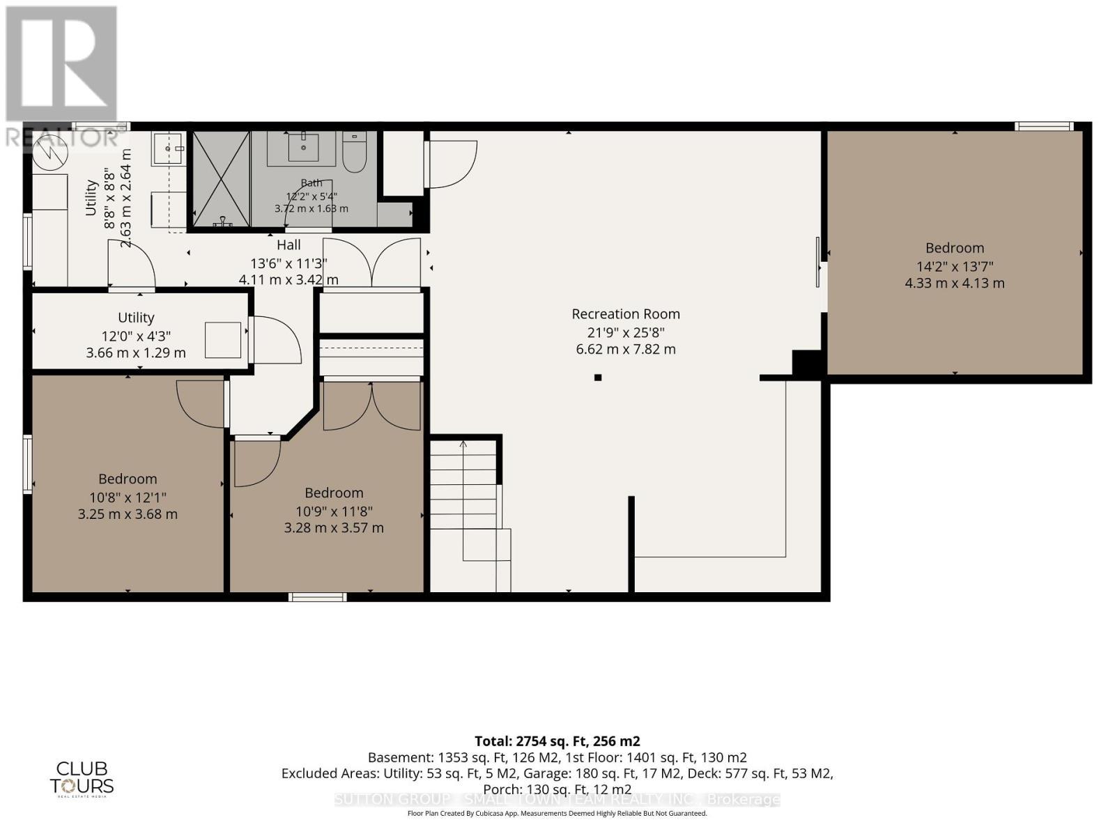 Floorplan Lower - 74399 Cardinal Court, Bluewater (Stanley), ON