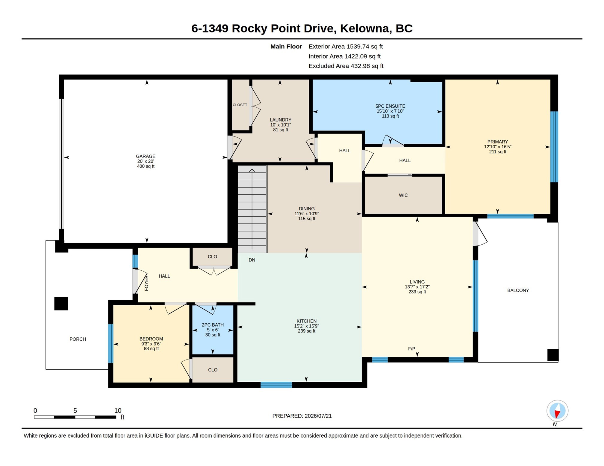 6-1349 Rocky Point Drive, Kelowna, BC