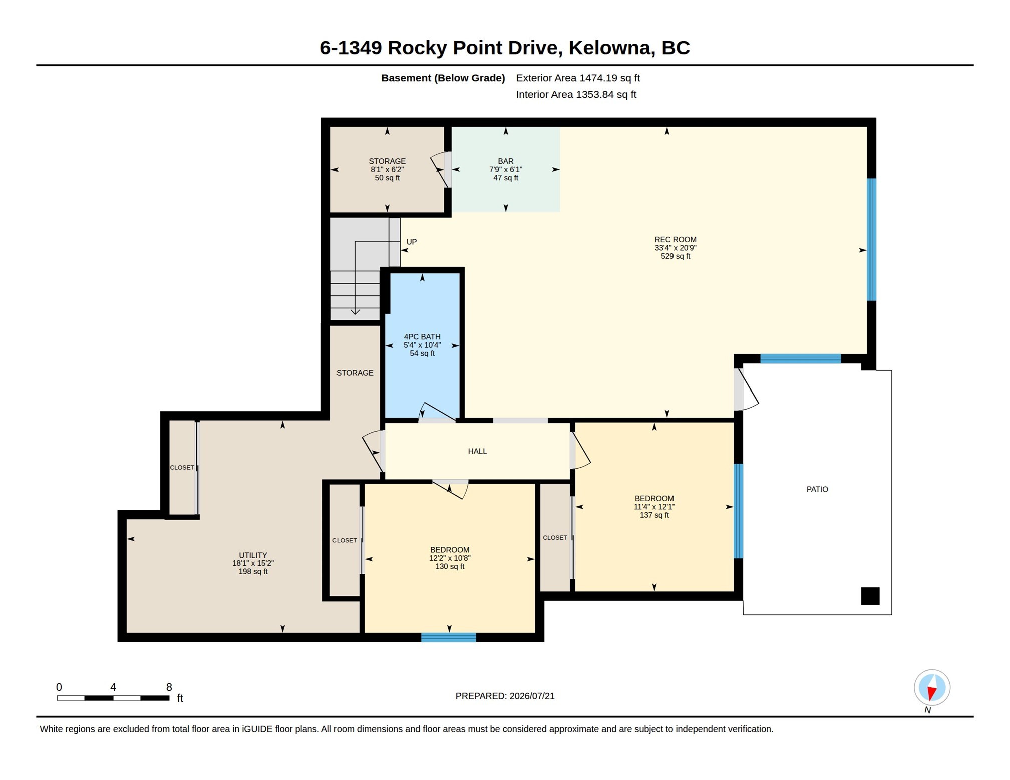 6-1349 Rocky Point Drive, Kelowna, BC